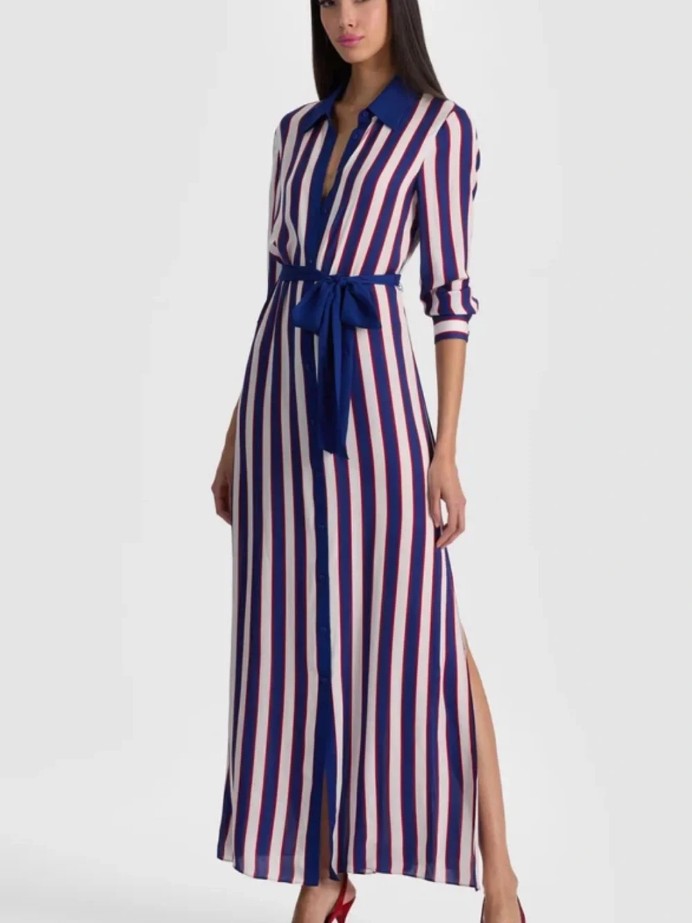 Alice and Olivia Chassidy maxi shirt dress